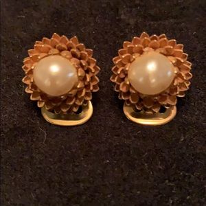 Vintage Miriam Haskell clip earrings